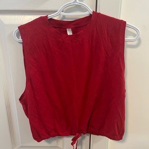 Lululemon cropped drawstring tank